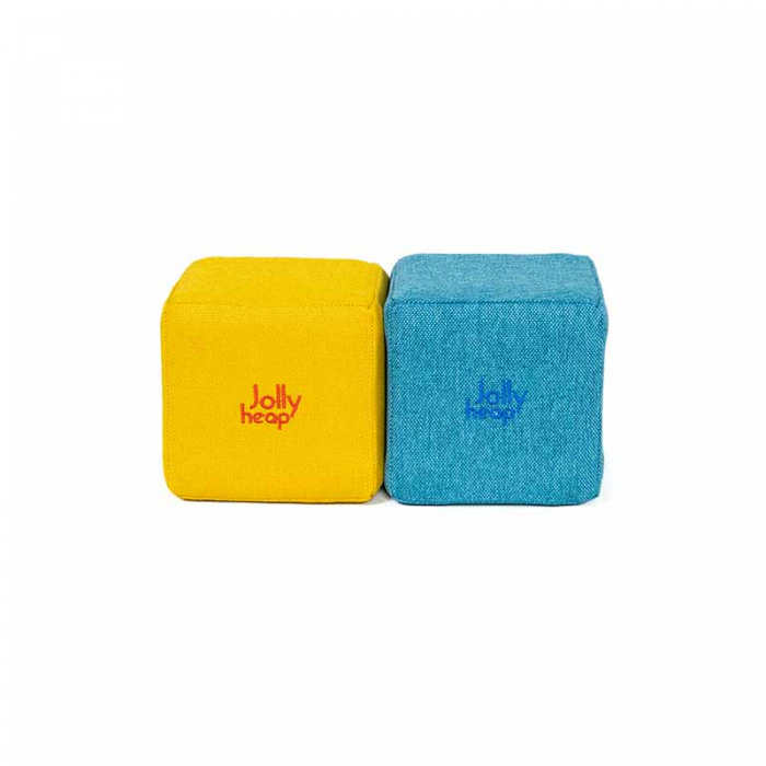 Cuburi CREATIVE Magnetice, JollyHeap, 100 cuburi, Galben-Bleu [2]