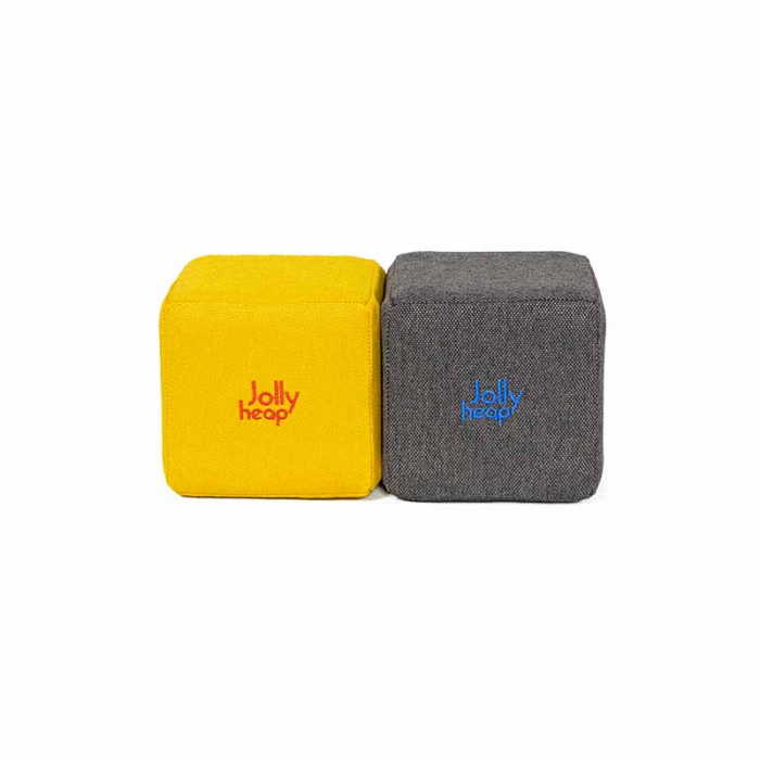 Cuburi Magnetice, JollyHeap Medium, 50 cuburi,  Galben-Gri Inchis [2]