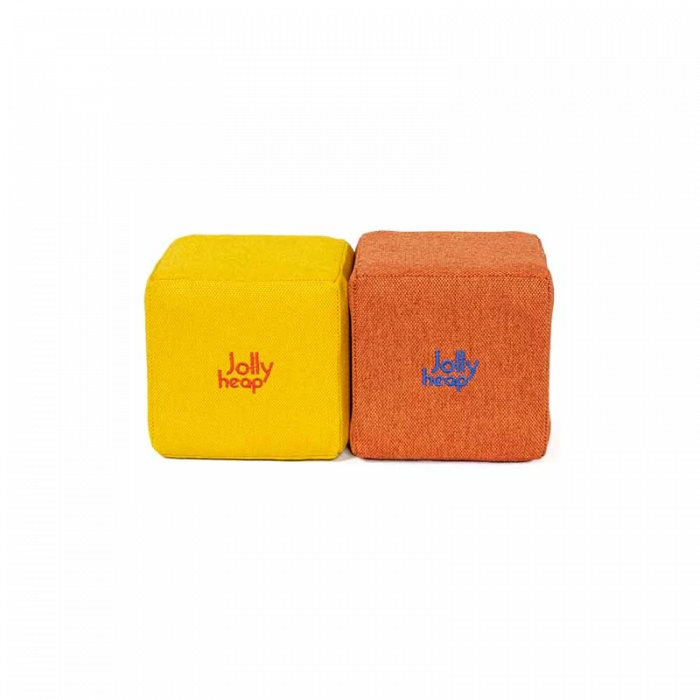 Cuburi Magnetice, JollyHeap Medium, 50 cuburi,  Galben-Portocaliu [2]