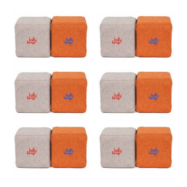 Cuburi Magnetice pentru construit, JollyHeap FUN, 300 cuburi - 4 forme, Diverse Culori [10]