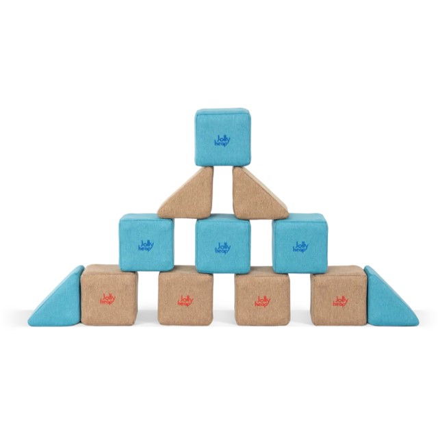 Cuburi Magnetice pentru construit, JollyHeap PIXI, 12 cuburi, Diverse Culori [14]