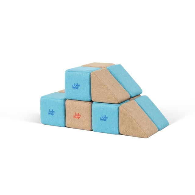 Cuburi Magnetice pentru construit, JollyHeap PIXI, 12 cuburi, Diverse Culori [12]