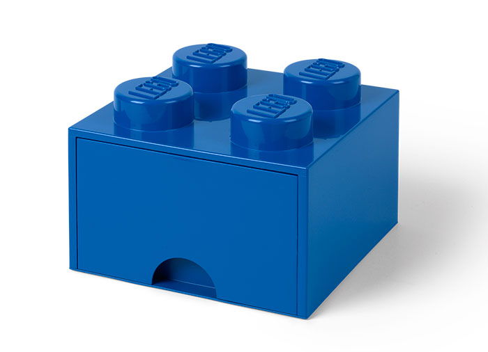 Cutie depozitare LEGO 2x2 cu sertar, albastru (40051731) [1]