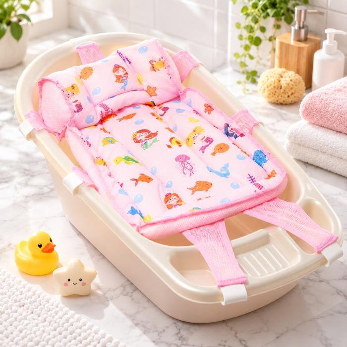 Hamac din spuma pentru cadita Ocean Baby, Roz [3]
