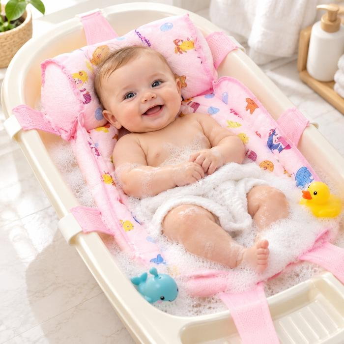 Hamac din spuma pentru cadita Ocean Baby, Roz [1]