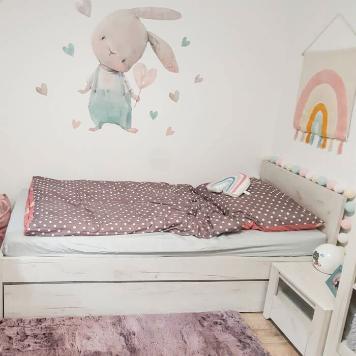 Iepuras cu inimioara - autocolant pentru perete, Diverse modele [5]