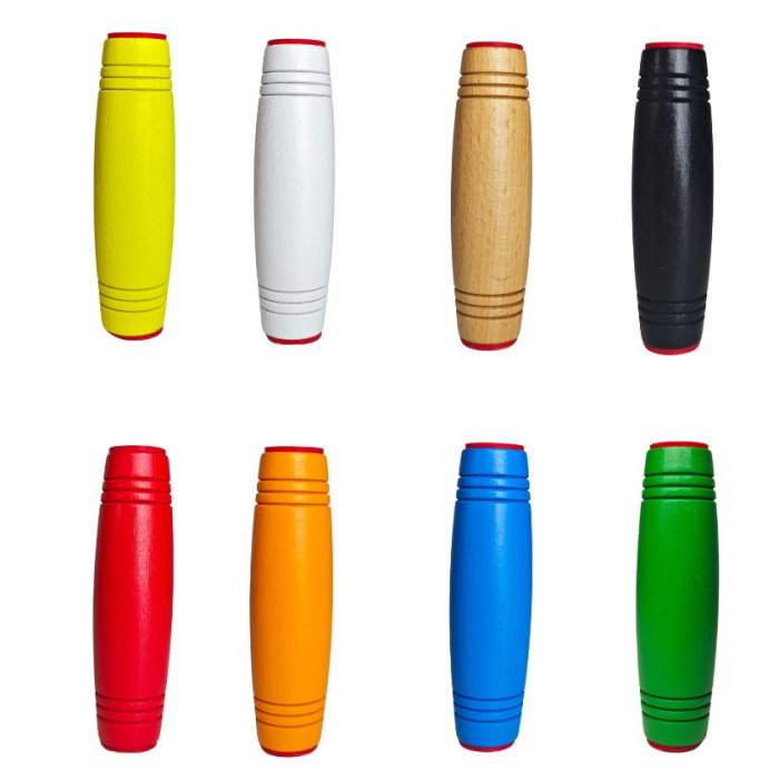 Jucarie antistres Fidget Stick Mokuru din lemn, diverse culori [14]