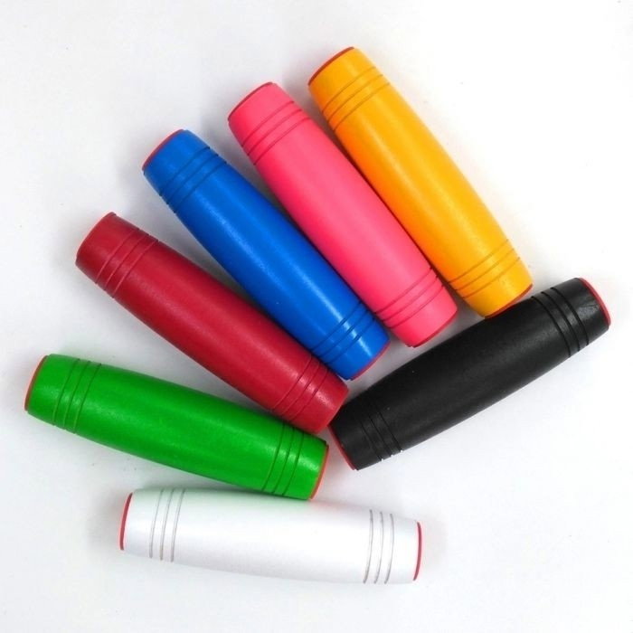 Jucarie antistres Fidget Stick Mokuru din lemn, diverse culori [2]