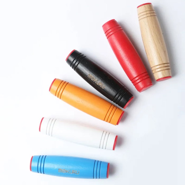 Jucarie antistres Fidget Stick Mokuru din lemn, diverse culori [12]