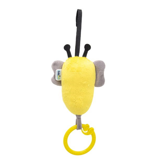 Jucarie cu vibratii pentru bebelusi BabyJem, Albinuta din plus, 6 luni+, Galben [4]