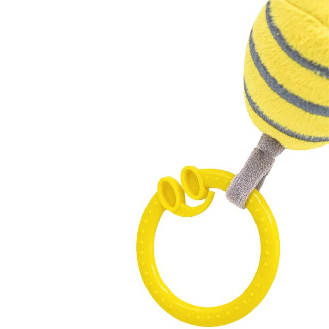 Jucarie cu vibratii pentru bebelusi BabyJem, Albinuta din plus, 6 luni+, Galben [5]