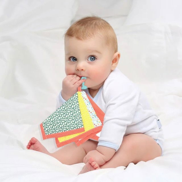 Jucarie dentitie cu paturica pathwork BabyJem, Diverse culori [1]