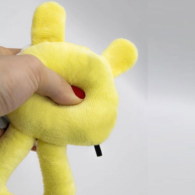 Jucarie din plus zornaitoare Pisicuta, 3 luni+, BabyJem, Galben [4]