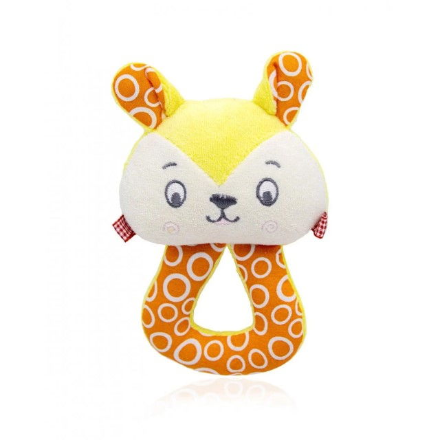 Jucarie din plus zornaitoare Pisicuta, 3 luni+, BabyJem, Galben [3]