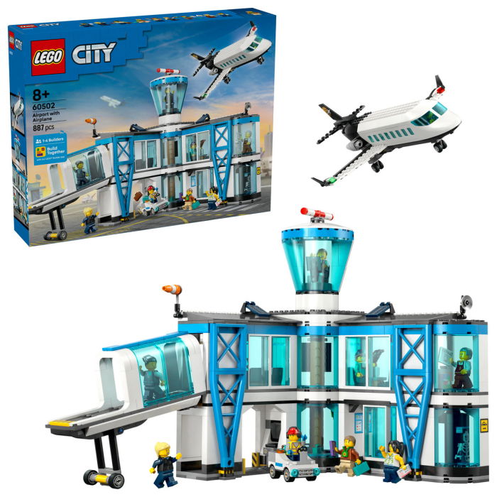 LEGO® City -  Aeroport cu avion (60502), 887 piese [1]