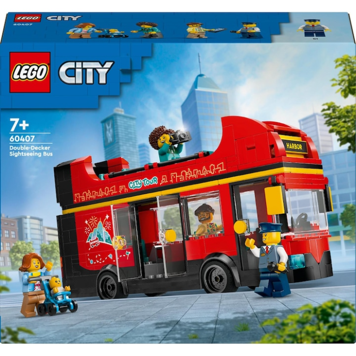 LEGO® City - Autobuz turistic roru cu etaj (60407), 384 piese [3]