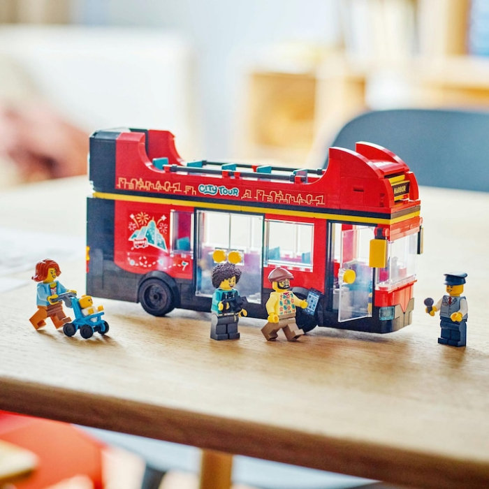 LEGO® City - Autobuz turistic roru cu etaj (60407), 384 piese [9]