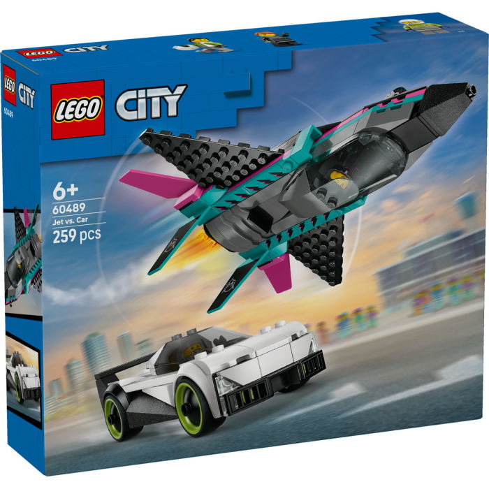 LEGO® City -  Avion cu reactie vs masina (60489), 259 piese [2]