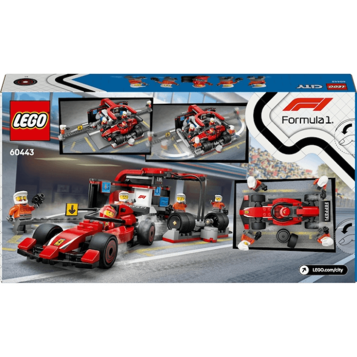 LEGO® City - Boxa si mecanici F1® cu masina Ferrari (60443), 322 piese [10]