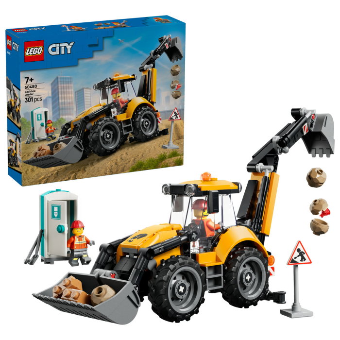 LEGO® City - Buldoexcavator galben (60480), 301 piese [1]