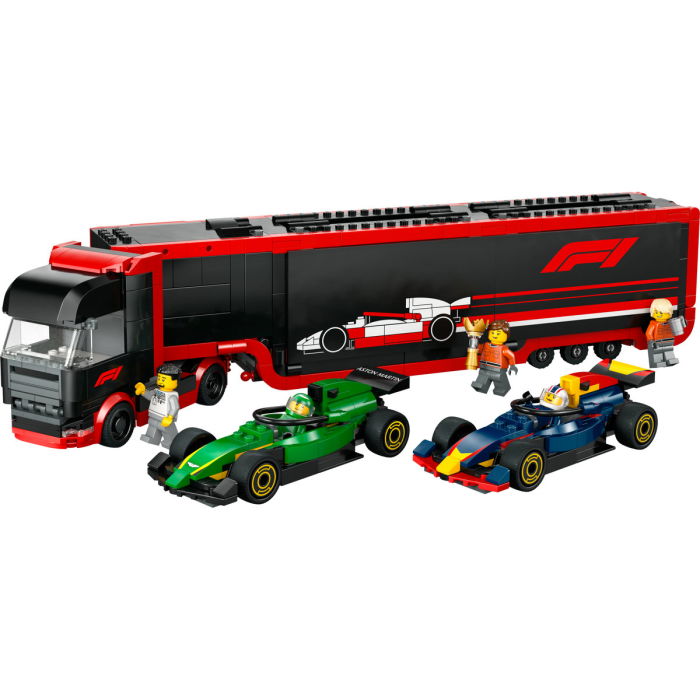 LEGO® City - Camion F1 cu masinile F1 RB20 si AMR24 (60445), 1086 piese [9]