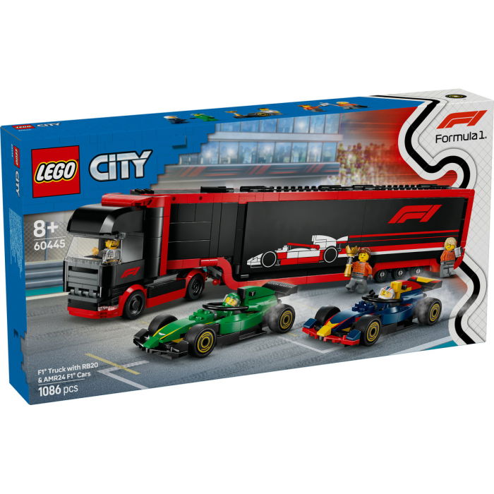 LEGO® City - Camion F1 cu masinile F1 RB20 si AMR24 (60445), 1086 piese [2]