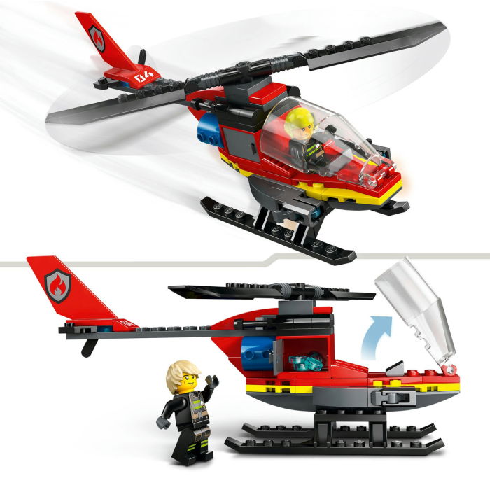 LEGO® City - Elicopter de pompieri (60411), 85 piese [8]