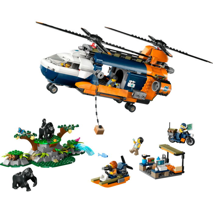  LEGO®  City - Elicopterul unui explorator al junglei la tabara de baza (60437), 881 piesa  [7]