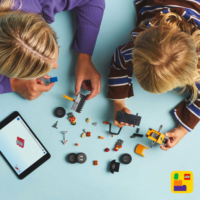  LEGO®  City - incarcator pe roti galben pentru constructii (60450), 81 piesa  [5]