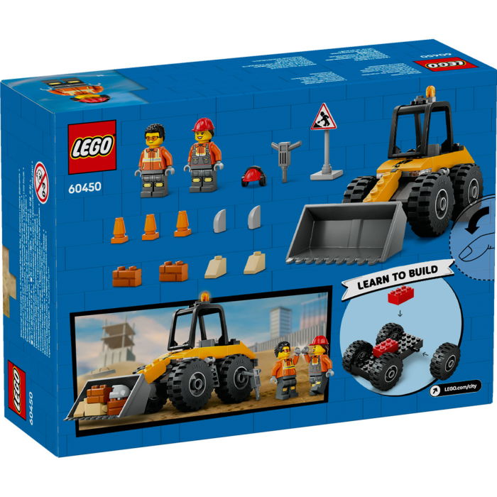 LEGO®  City - incarcator pe roti galben pentru constructii (60450), 81 piesa  [3]