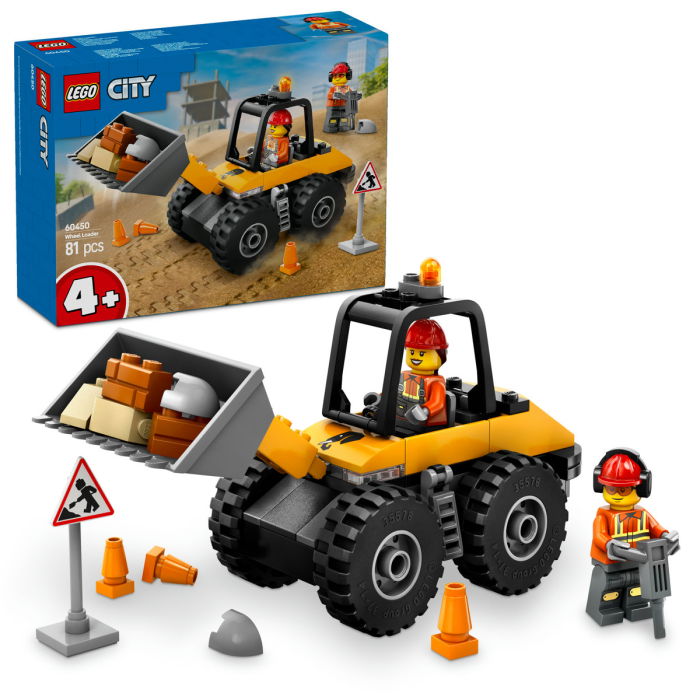  LEGO®  City - incarcator pe roti galben pentru constructii (60450), 81 piesa  [1]