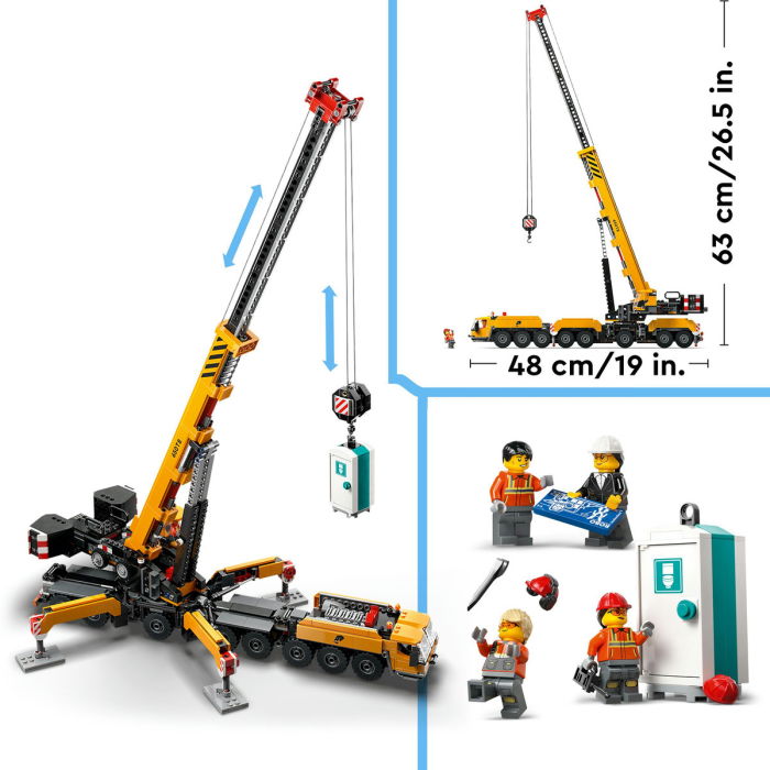  LEGO®  City - Macara mobila galbena de constructii (60409), 1116 piese [9]