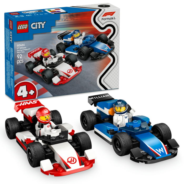  LEGO®  City - Masini de curse F1 Williams Racing si Haas F1 (60464), 92 piese [1]