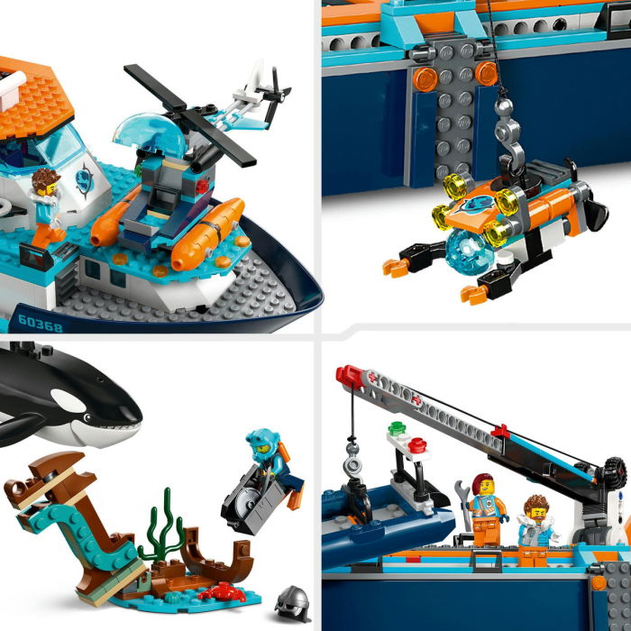  LEGO®  City - Nava pentru explorari arctice (60368), 815 piese [9]