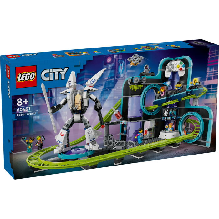 LEGO® City - Parc cu roller-coaster Lumea Robotilor (60421), 986 piese [2]