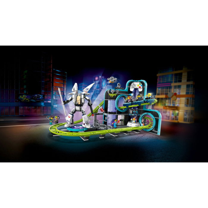LEGO® City - Parc cu roller-coaster Lumea Robotilor (60421), 986 piese [10]