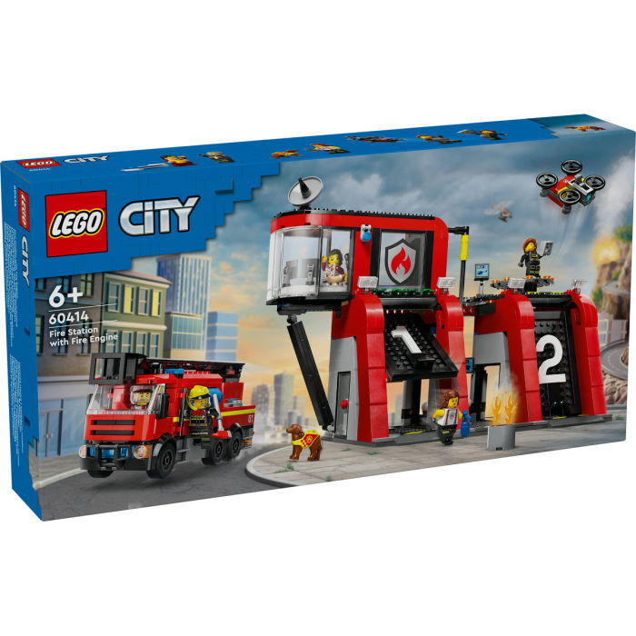 LEGO®  City - Statie si camion de pompieri (60414), 843 piese [2]