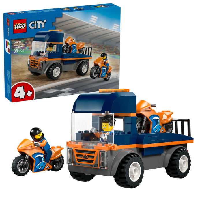 LEGO® City -  Transportor de motociclete (60491), 88 piese [1]