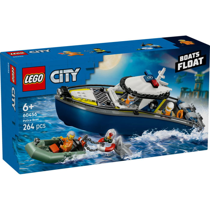 LEGO® City - Urmarire cu barca de politie (60456), 264 piese [2]