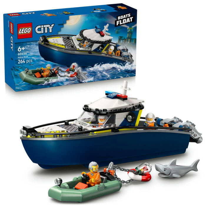 LEGO® City - Urmarire cu barca de politie (60456), 264 piese [1]
