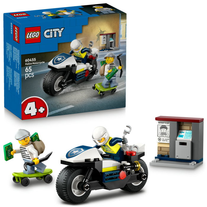  LEGO®  City - Urmarire cu motocicleta de politie (60455), 65 piese [1]