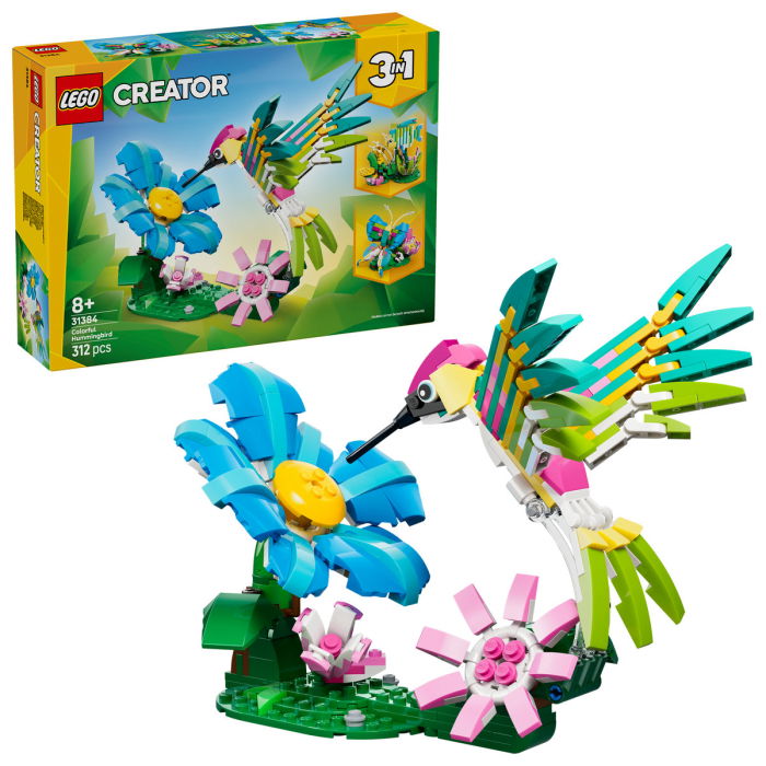 LEGO® Creator -  Animale salbatice: Colibri colorat (31384), 312 piese [1]