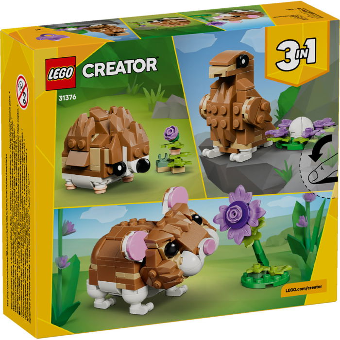 LEGO® Creator - Hamster adorabil cu o floare (31376), 166 piese [3]