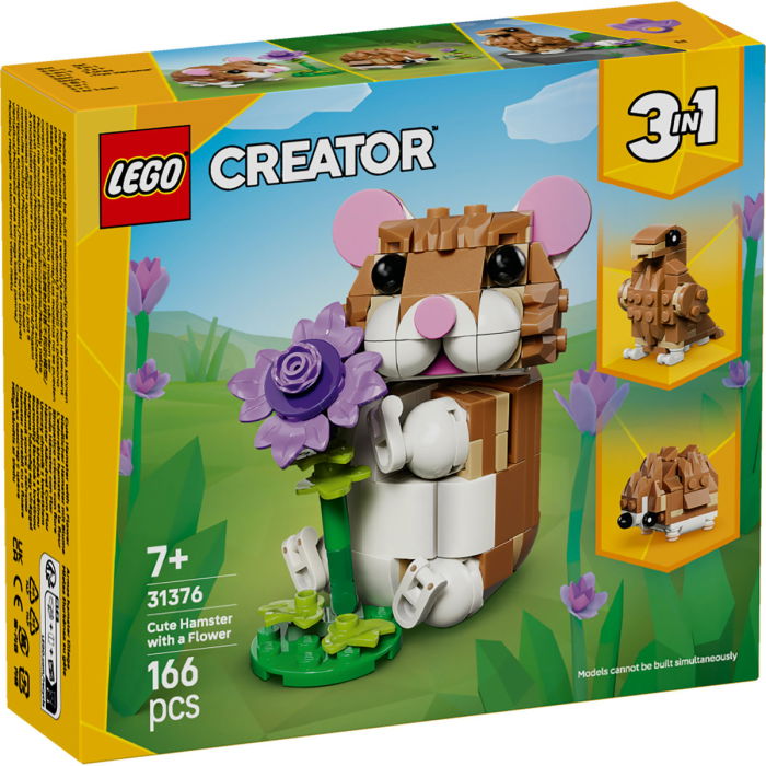 LEGO® Creator - Hamster adorabil cu o floare (31376), 166 piese [2]