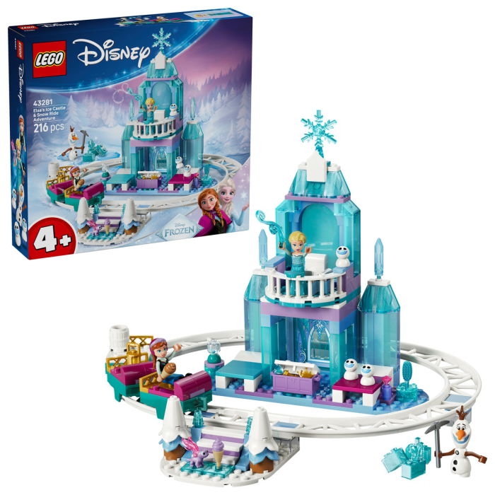 LEGO® Disney - Aventura cu sania pe sine la castelul de gheata al Elsei (43281), 216 piese [1]