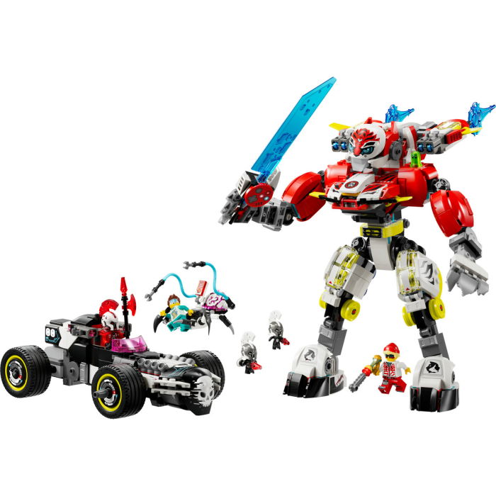 LEGO® DREAMZzz - Robotul tigru al lui Cooper si masina hot rod a lui Zero (71497), 1006 piese [9]