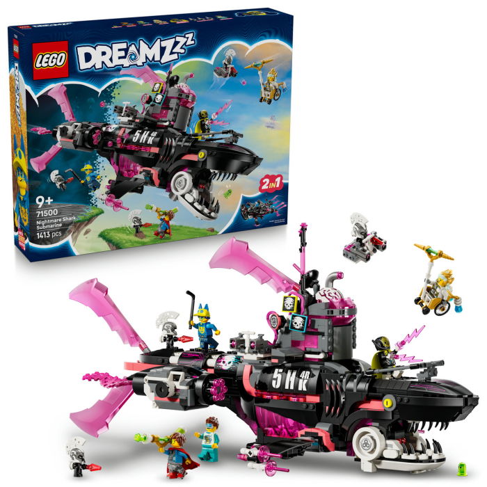  LEGO®  DREAMZzz - Submarin-rechin de cosmar (71500), 1413 piese [1]