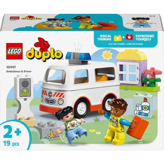 LEGO® Duplo - Ambulanta si sofer (10447), 19 piese [9]