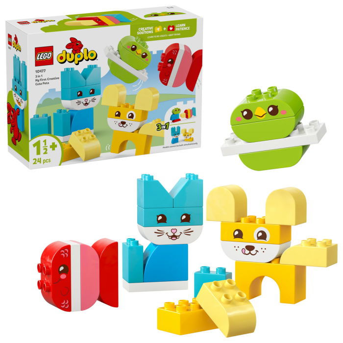 LEGO® DUPLO - Animalute de companie creative 3 in 1 (10477), 24 piese [1]
