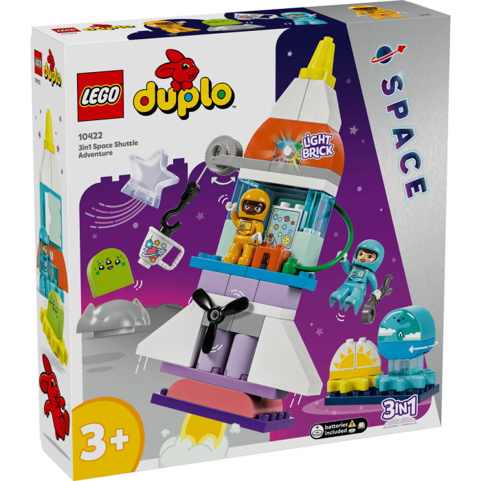  LEGO®  DUPLO - Aventura cu naveta spatiala 3in1 (10422), 58 piese [2]